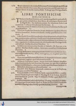Libri Pontificiae Religionis.