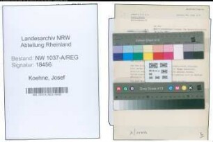 Entnazifizierung Josef Koehne , geb. 00.00.0000 (Buchhalter)