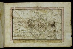Goettingen. [Gezeichneter Stadtplan.]