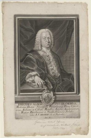 Bildnis des Johannes Albertus Gesnerus