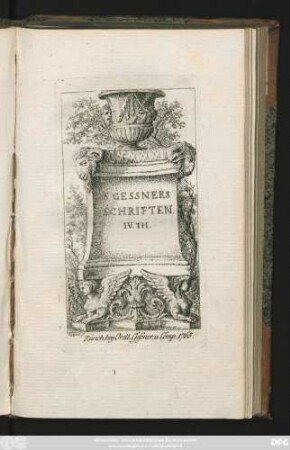 IV. Th.: S. Gessners Schriften