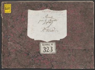 2 Instrumental pieces, fag, orch - BSB Mus.ms. 2697 : [label on cover:] Rondo // per il Fagotto // /: C|d|u|r:/ // di // P: Winter.