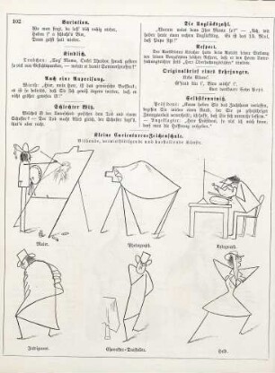 "Kleine Caricaturen-Zeichenschule. Bildende, vervielfältigende und darstellende Künste"
