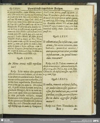Quaest. LXXVI. Si caedes, remotis arbitris facta, et ambo ...