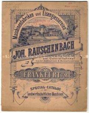 Spezialkatalog über landwirtschaftliche Maschinen