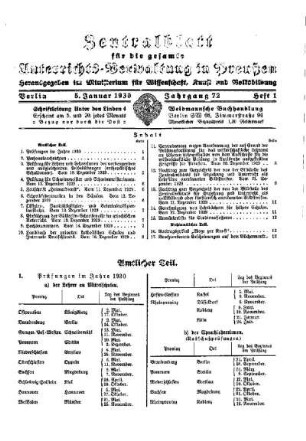Prüfungen im Jahre 1930 : [Amtlicher Teil]