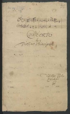 Konzerte; vl, strings; A-Dur