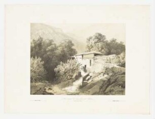 À Montreux, Canton de Vaud, Blatt 9 der Folge "Sites variés de paysages par Calame"