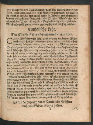 Es kan der Mensch durch Natürliche Kräfften nicht alle Gebott Gottes halten. Cap. XIII.
