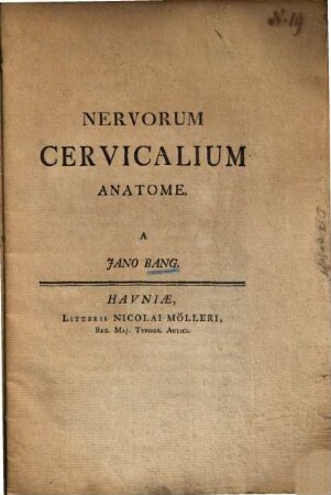 Nervorum cervicalium anatome