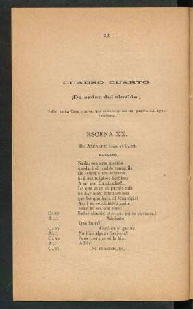 Cuadro cuarto. - ¡De orden del alcalde!...