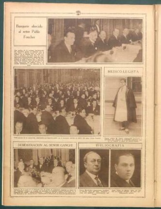 Banquete ofrecido al señor Pablo Foucher