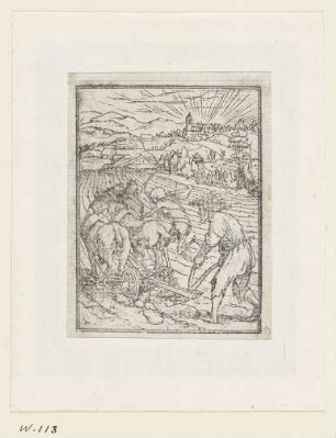Bauer, aus: Symphorien Barbier, Les images de la mort, Lyon 1562, C 5 verso