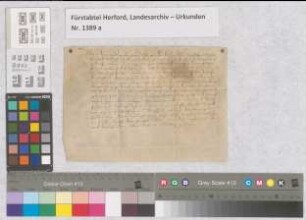 Anna von Limburg, Äbtissin zu Herford, belehnt Tonies von Wetberge mit Gütern in Fuhlen.