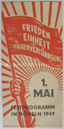 Festprogramm der Stadt Döbeln zum 1. Mai 1949