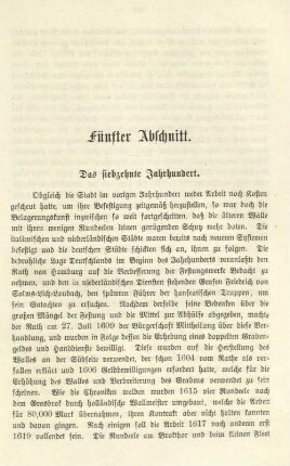 Fünfter Abschnitt. Das siebzehnte Jahrhundert.