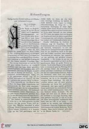 Spätgotischer Holzkruzfixus mit Maria- und Johannes-Gruppe