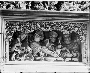 Breisach Sankt Stephansmünster Hochaltar (1523/1526) Predella Die vier Evangelisten