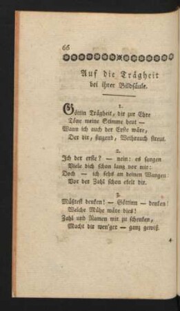 Auf die Trägheit