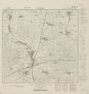 4347 (alte Nr.: 2469) Kirchhain, Meßtischblatt (4cm - Karte)