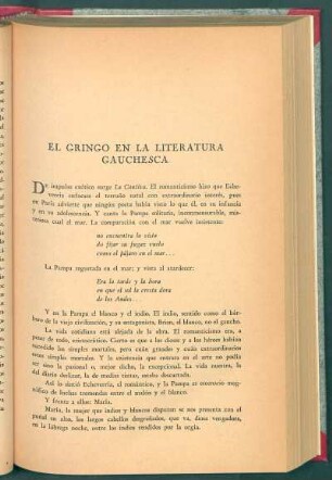 El gringo en la literatura gauchesca