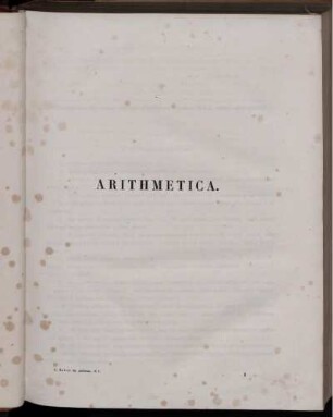 Arithmetica.