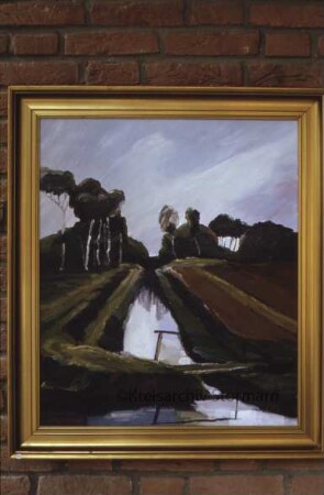 Ausstellung "Landschaften" von Lothar Hoffmann: Kreistagssitzungssaal: Foyer: Landschaftsgemälde