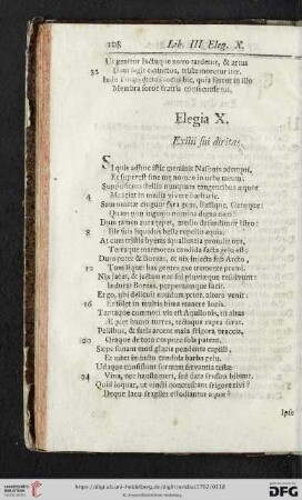 Elegia X. Exilii sui diritas / Das zehende Klag-Lied. Sein Elend