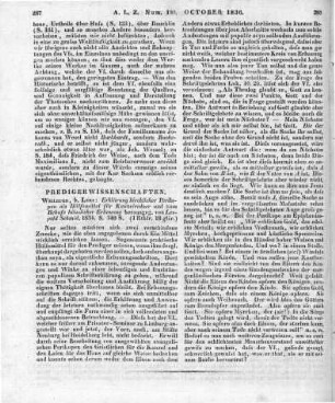 Erklärung kirchlicher Perikopen als Hülfsmittel fuer Kanzelredner und zum Behufe haeuslicher Erbauung. Hrsg. v. L. Schmid. Weilburg: Lanz 1834