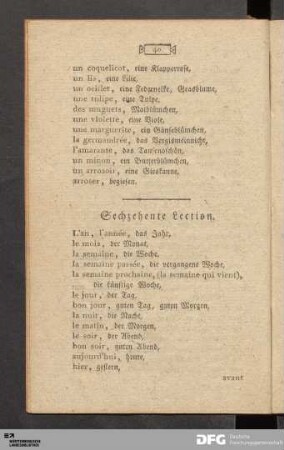 Sechzehente Lection.