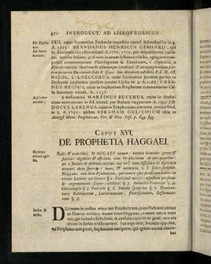 410-421, Sedes & ordo libri ...; § I - V