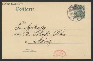 Brief an B. Schott's Söhne : 29.05.1904