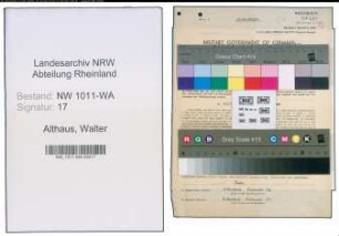 Entnazifizierung Walter Althaus , geb. 18.08.1907 (Postinspektor)