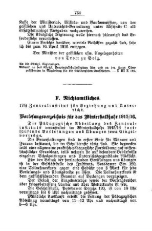 Zentralinstitut für Erziehung und Unterricht : [F. Nichtamtliches]