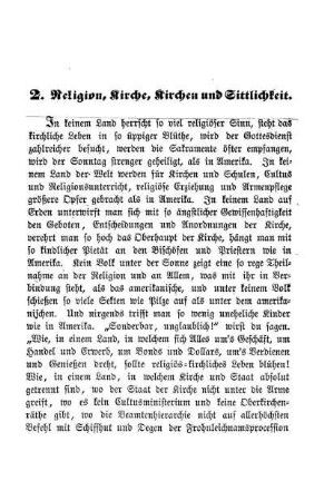 2. Religion, Kirche, Kirchen und Sittlichkeit
