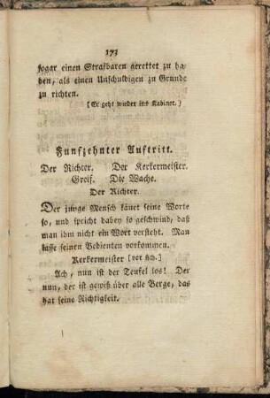 Funfzehnter Auftritt. Der Richter. Der Kerkermeister. Greif. Die Wache.