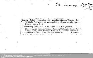 Literatura Germanica vetus 0595.bv