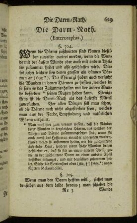 Die Darm-Rath. (Enteroraphia.)