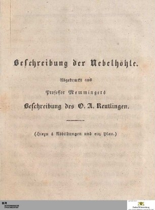 Beschreibung der Nebelhöhle