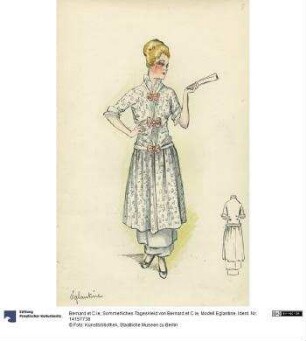 Sommerliches Tageskleid von Bernard et C.ie, Modell Eglantine