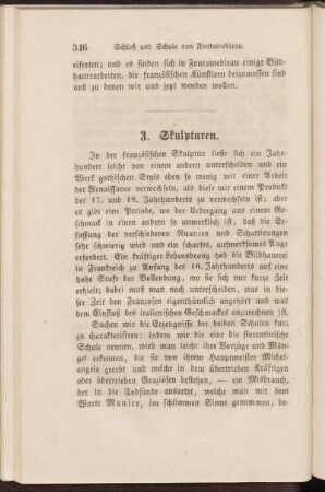 3. [i.e. 2.] Skulpturen.
