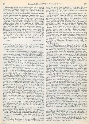 269-271 [Rezension] Zabim (Die mit Samenfluß Behafteten)