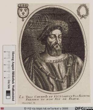 Bildnis Franz (François) I., König von Frankreich (reg. 1515-47)