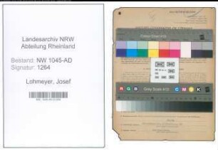 Entnazifizierung Josef Lohmeyer , geb. 04.06.1884 (Angestellter)