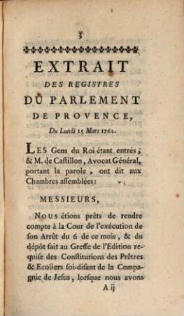 Extraits Des Registres Du Parlement De Provence, Et Arrêtés Des Parlemens De Paris Et De Bretagne