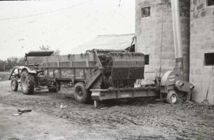 Fotografie: Wurfgebläse, Grassilage, Hochsilo, Anwelksilage