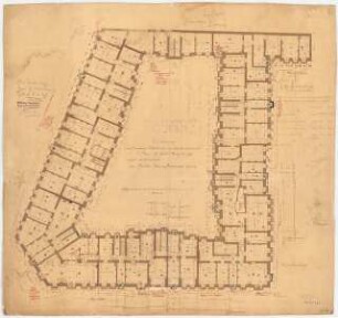 Siedlung Haeselerstraße, Berlin-Charlottenburg: Block 12, Haeselerstraße 24-28/Soorstraße 77-79: Grundriss KG 1:100