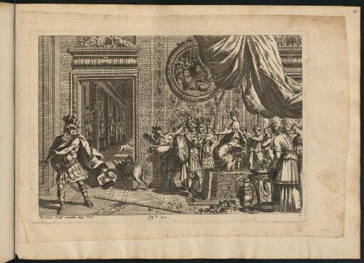 47r-52v, Aus einer Serie No. 71, Blatt 1-6 (Rom, Mythologie, Herrscher, Schlacht)