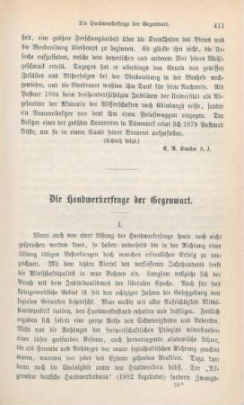 411-420 Die Handwerkerfrage der Gegenwart
