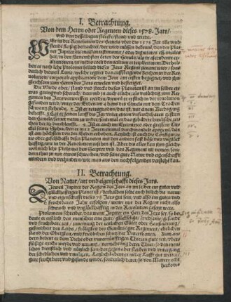 II. Betrachtung. Von Natur/ art und eigenschafft dieses Jars.